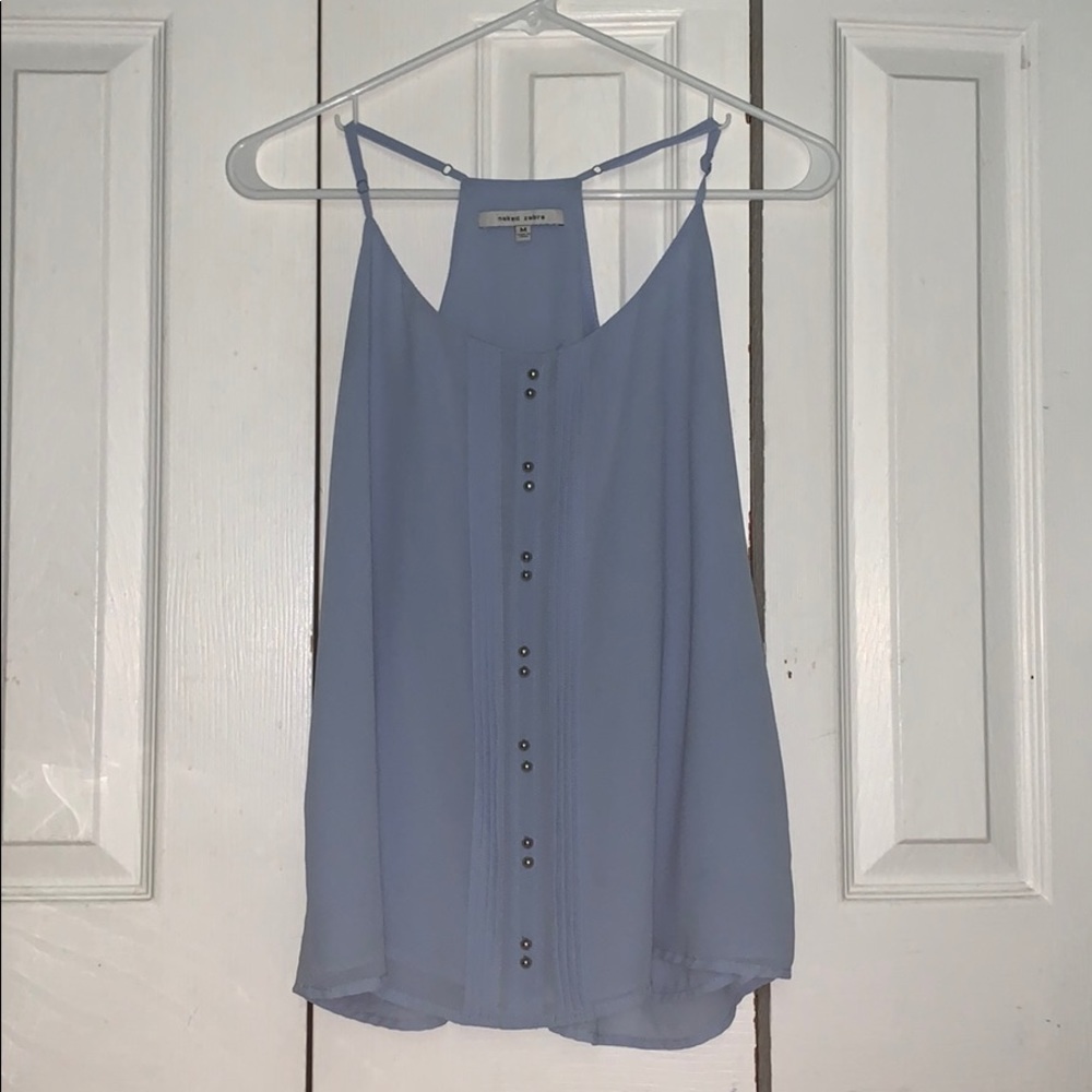 Blue tank top